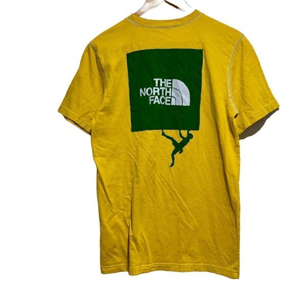 The North Face Short Sleeve Crew Neck Back Graphic T Shirt Yellow Small - Picture 4 of 6